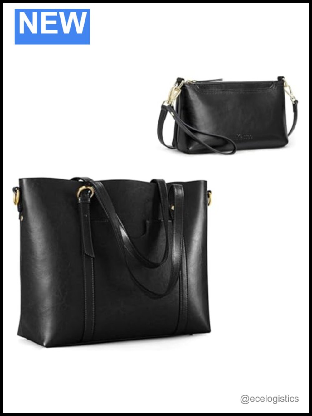 Kattee Leather Tote Bag Bundle with Crossbody Bags for Women